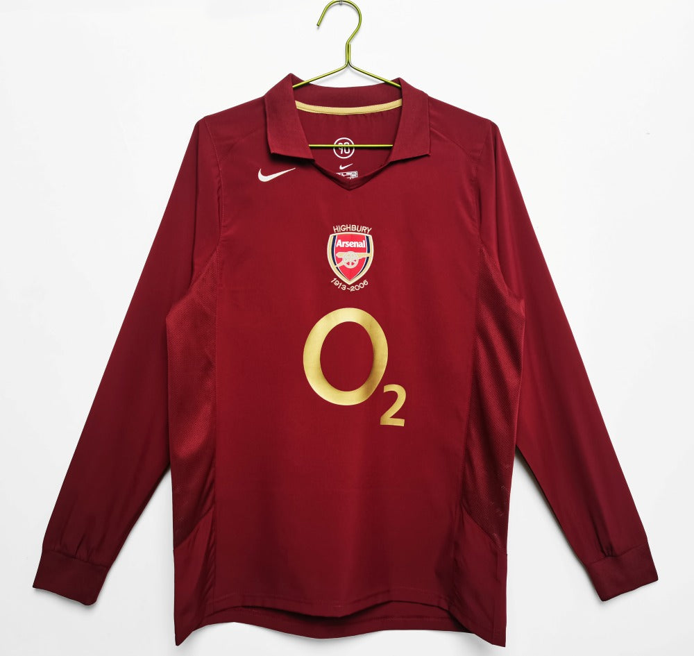 Arsenal 05/06 - Local - Fan - Manga Larga - Retro