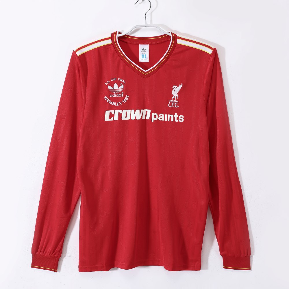 Liverpool 86/87 - Local - Fan - Manga Larga - Retro