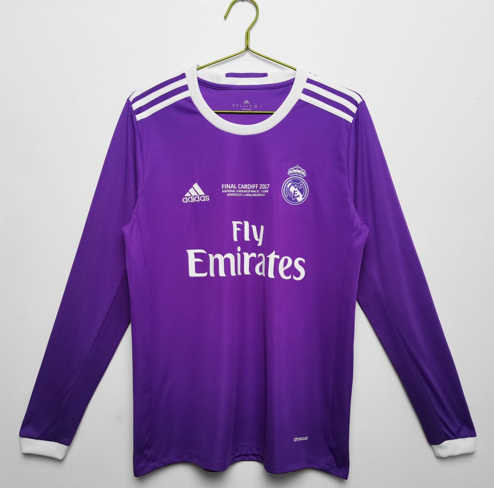 Real Madrid 16/17 - Visita - Fan - Manga Larga - Retro