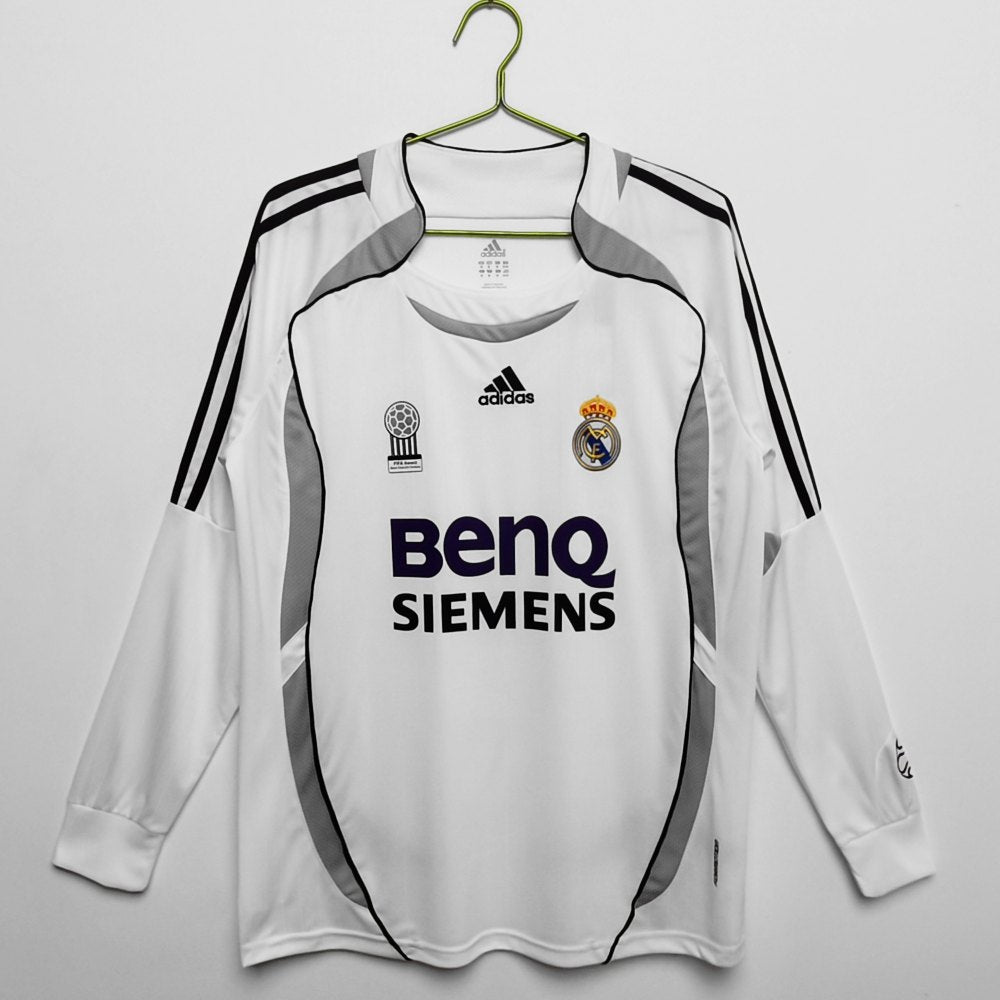 Real Madrid 06/07 - Local - Fan - Manga Larga - Retro