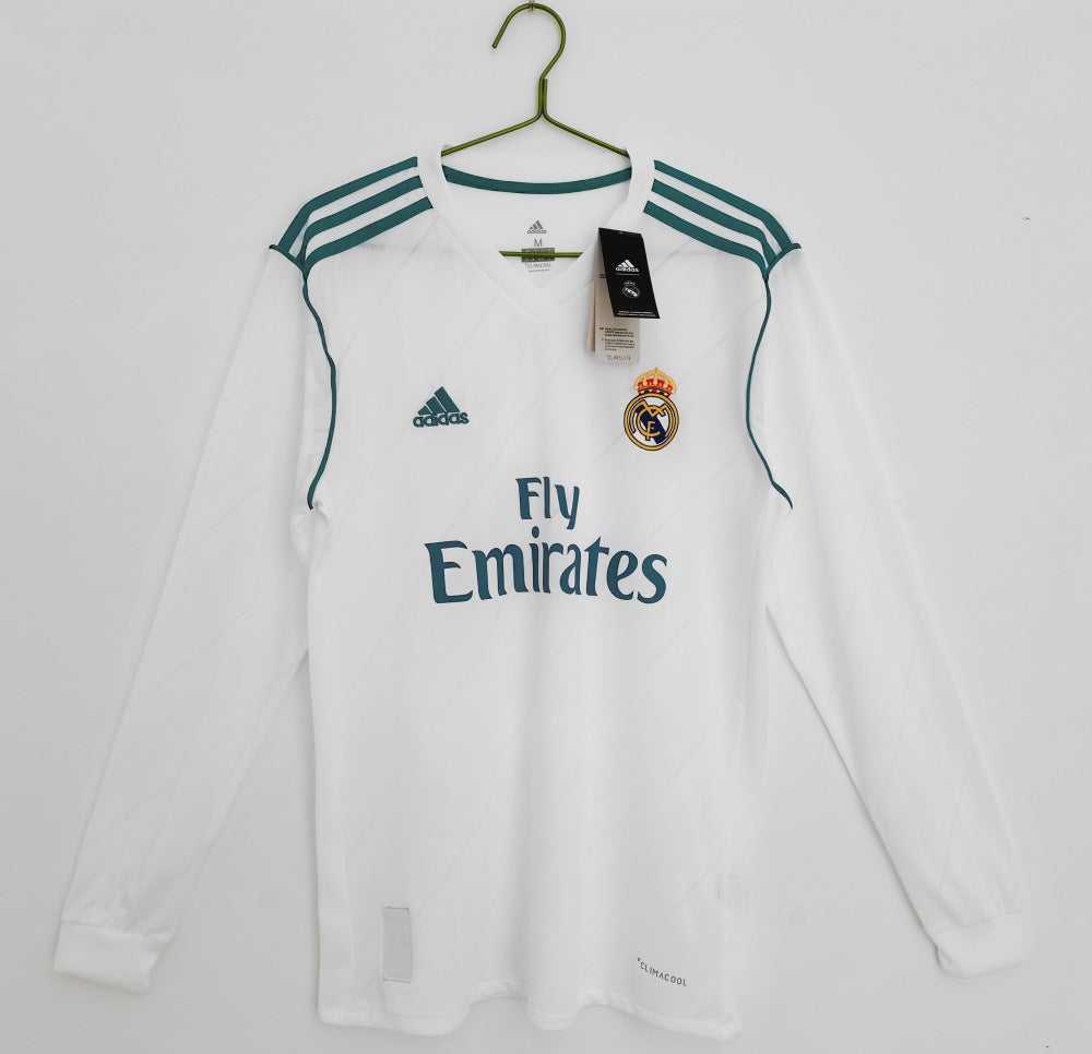 Real Madrid 17/18 - Local - Fan - Manga Larga - Retro