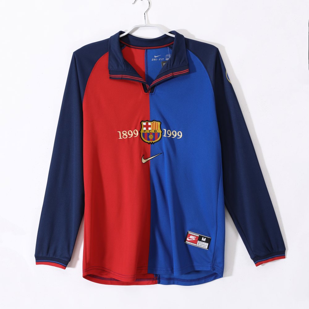Barcelona 99/00 - Local - Fan - Manga Larga - Retro