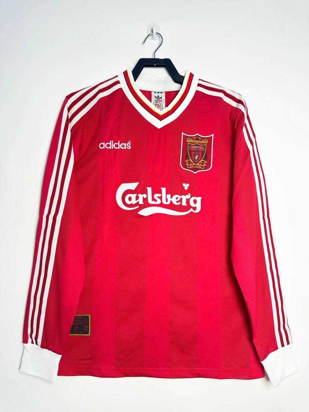 Liverpool 95/96 - Local - Fan - Manga Larga - Retro