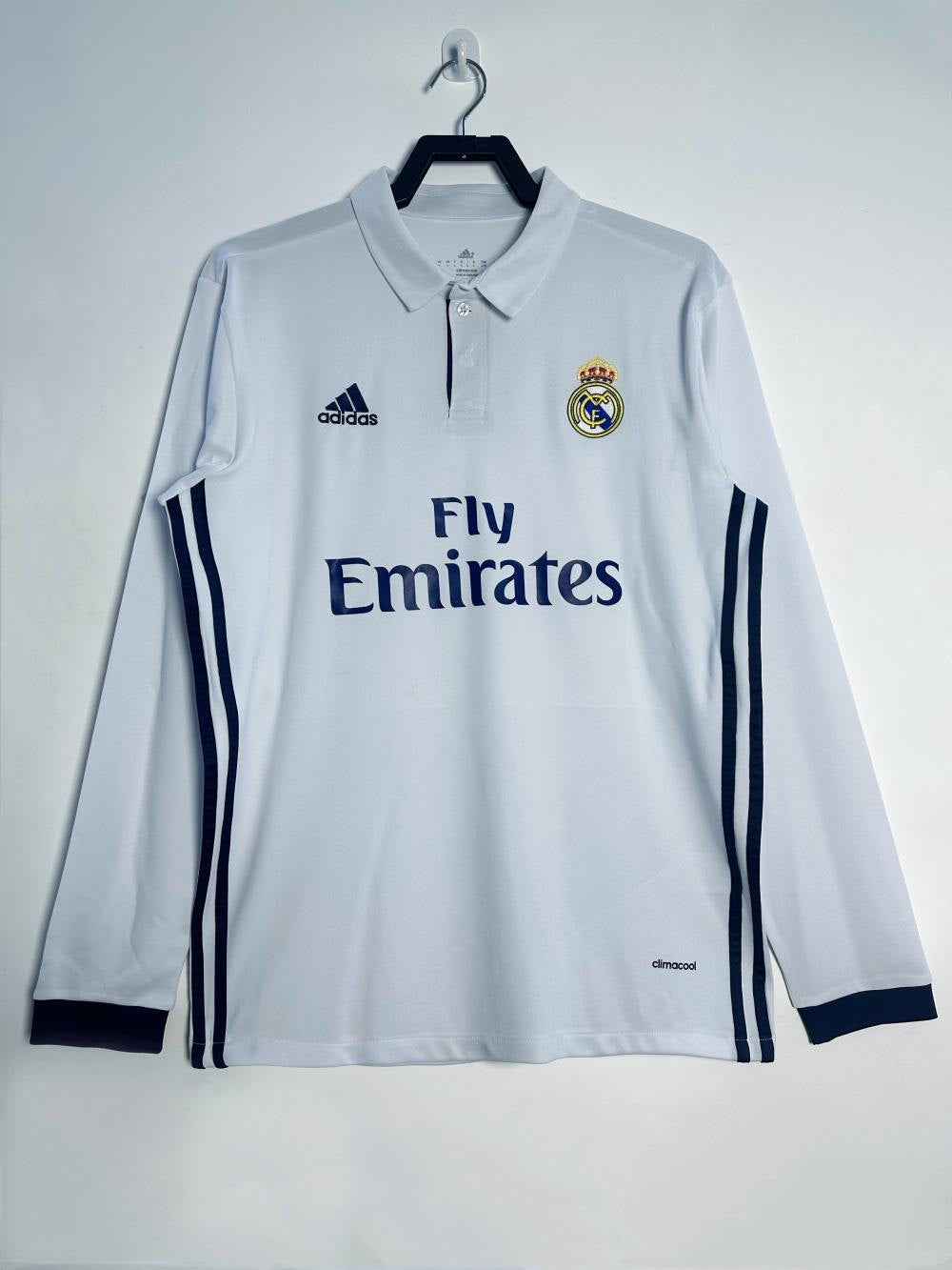 Real Madrid 16/17 - Local - Fan - Manga Larga - Retro