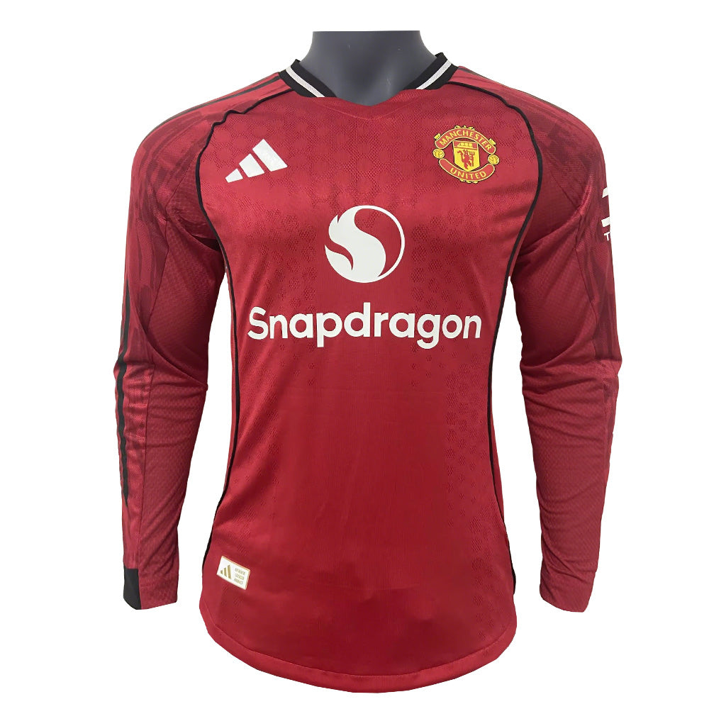 Manchester United 25/26 - Local - Jugador - Manga Larga