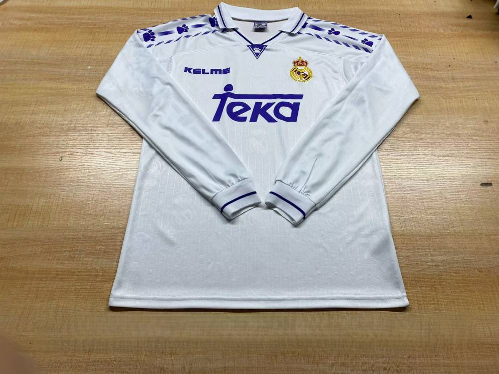 Real Madrid 96/97 - Local - Fan - Manga Larga - Retro