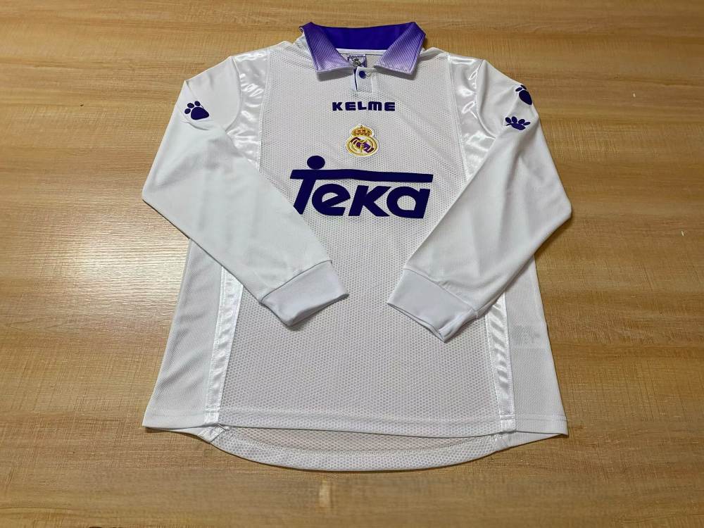 Real Madrid 97/98 - Local - Fan - Manga Larga - Retro