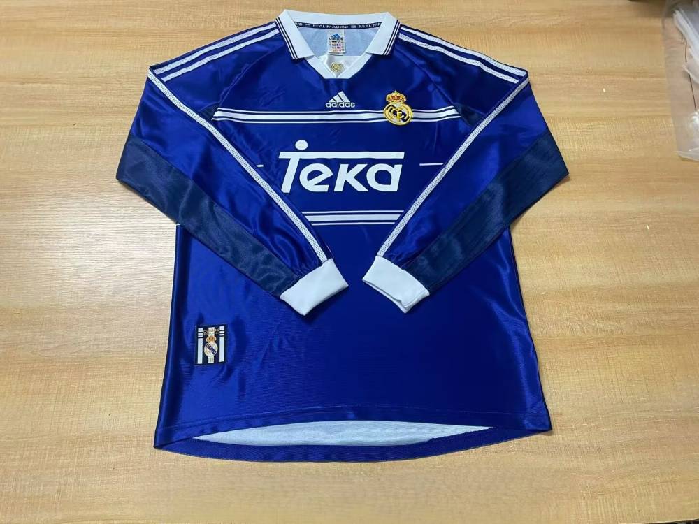 Real Madrid 98/99 - Visita - Fan - Manga Larga - Retro