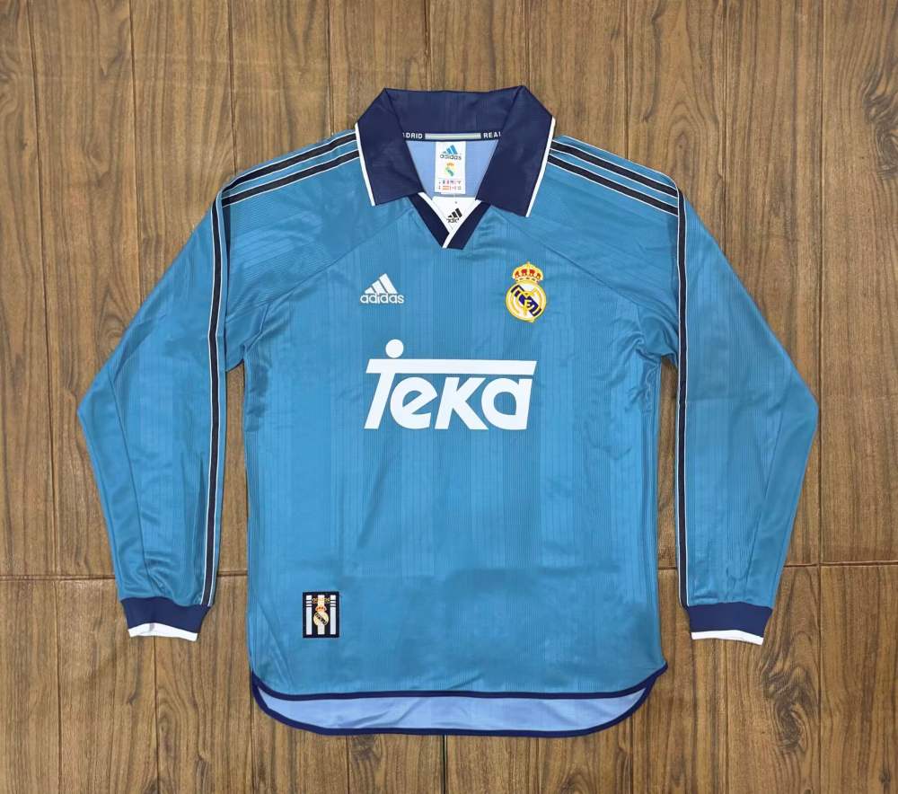 Real Madrid 99/00 - Tercera - Fan - Manga Larga - Retro
