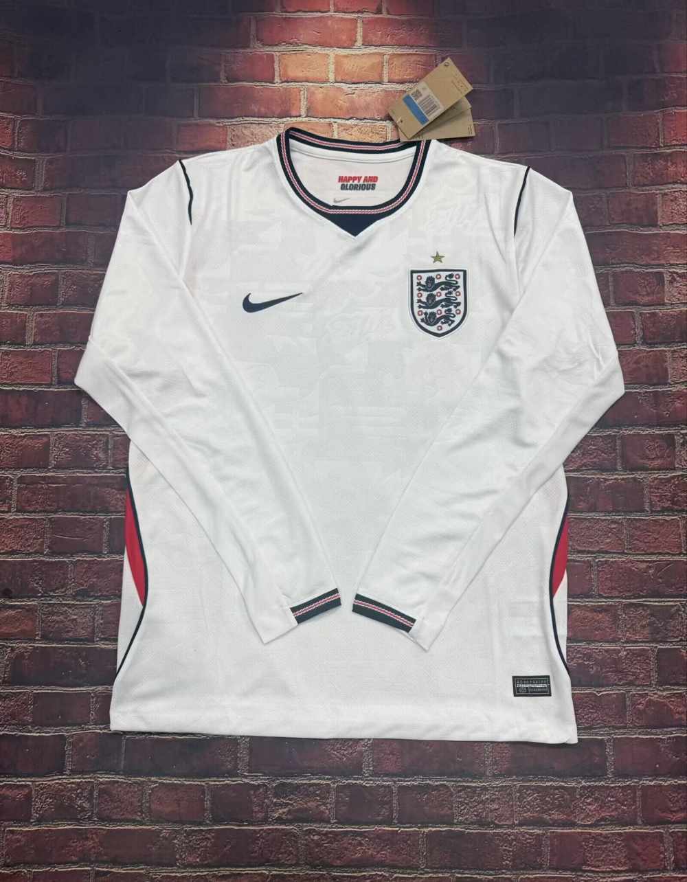 Inglaterra 2026 - Local - Fan - Manga Larga