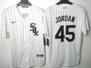 Chicago White Sox - Jordan #45 - Blanco Rayas
