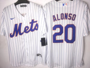 New York Mets - Alonso #20 - Blanco Rayas