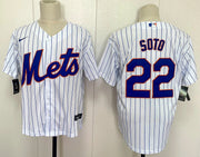 New York Mets - Soto #22 - Blanco Rayas