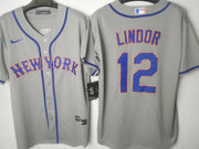 New York Mets - Lindor #12 - Gris