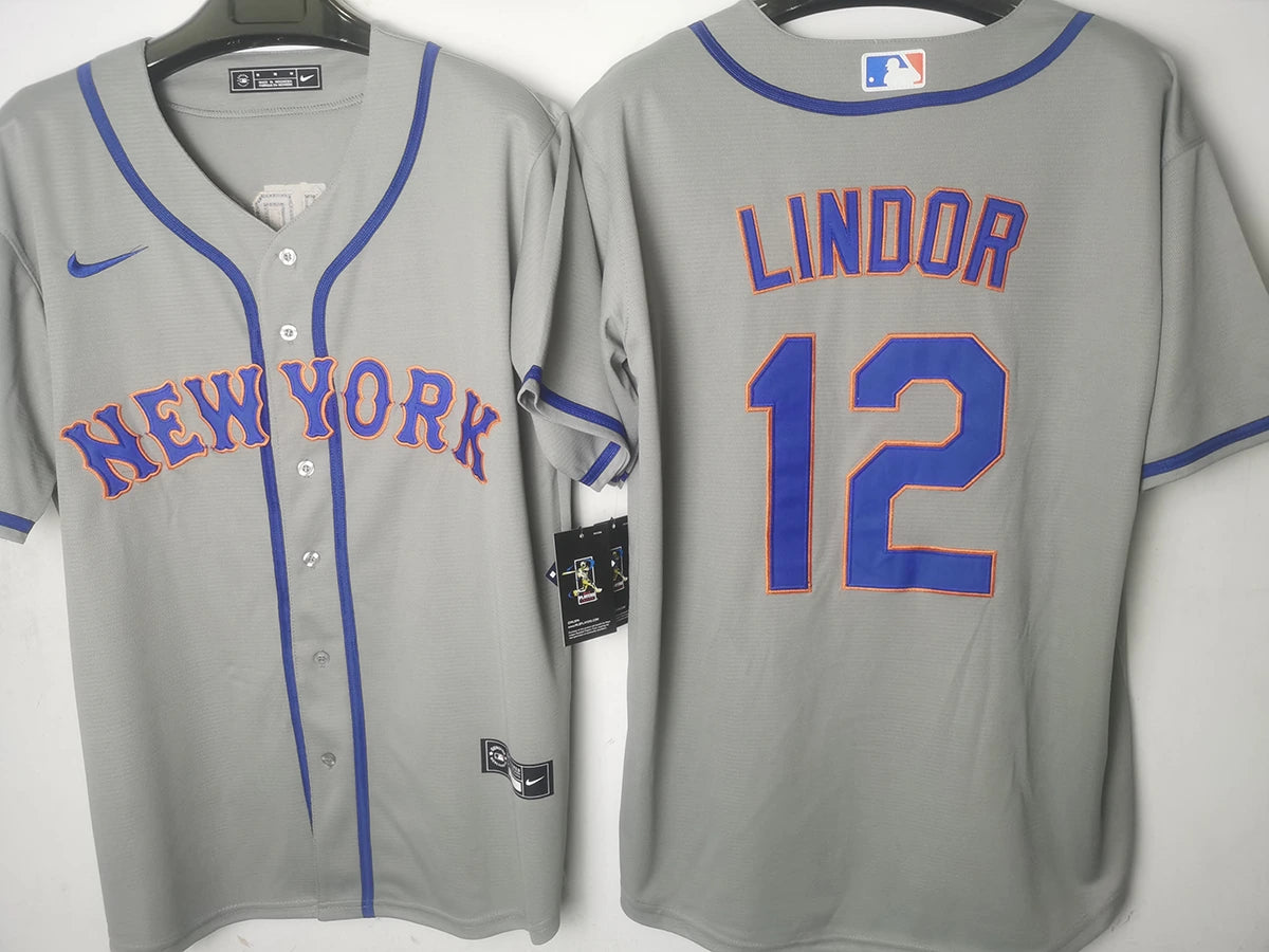 New York Mets - Lindor #12 - Gris