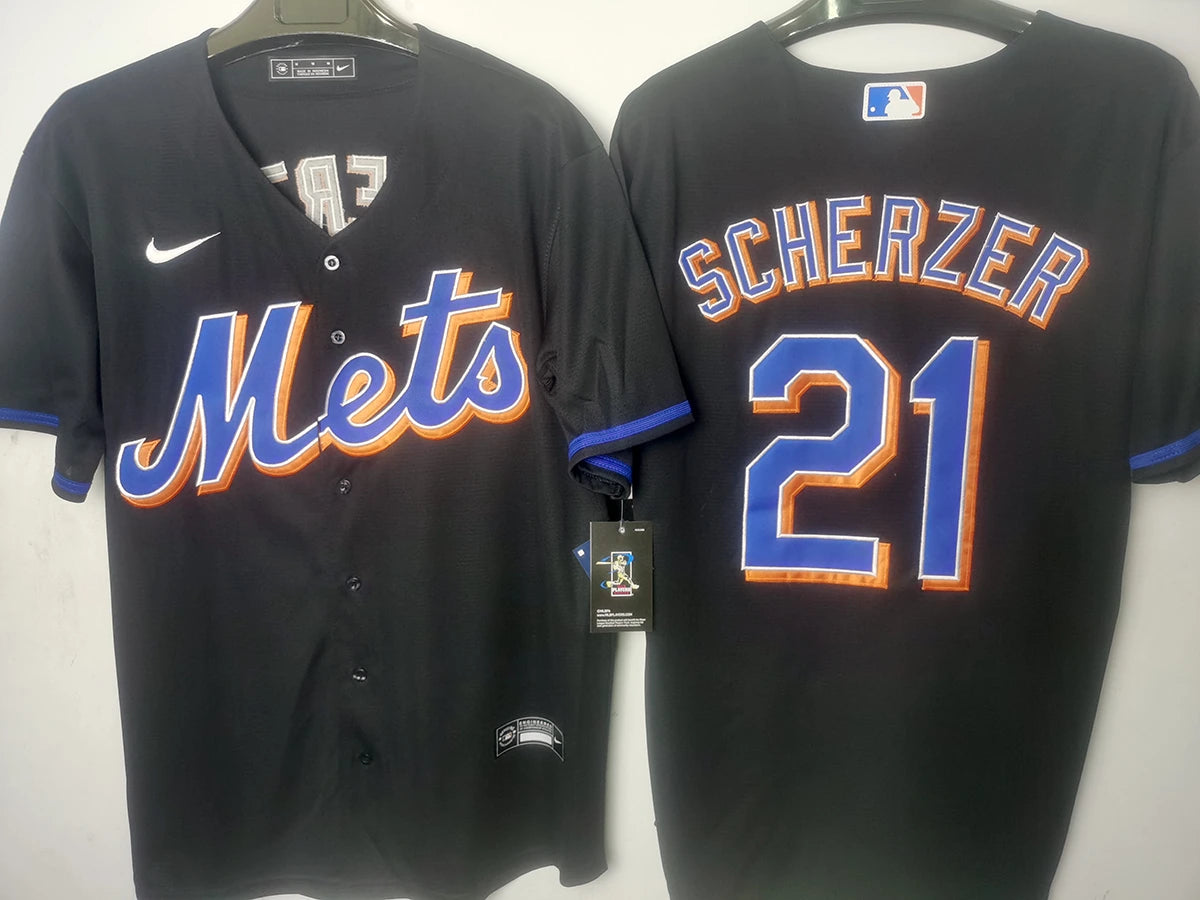 New York Mets - Scherzer #21 - Negro