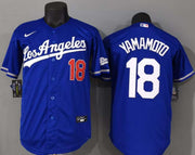Los Angeles Dodgers - Yamamoto #18 - Negra