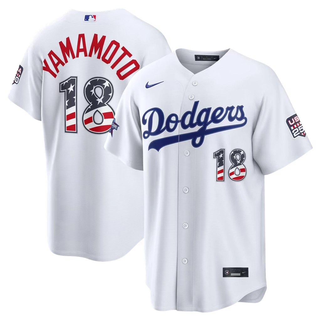 Los Angeles Dodgers - Yamamoto All-Star #18 - Blanca Estrellas