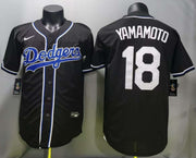 Los Angeles Dodgers - Yamamoto #18 - Azul Sakura