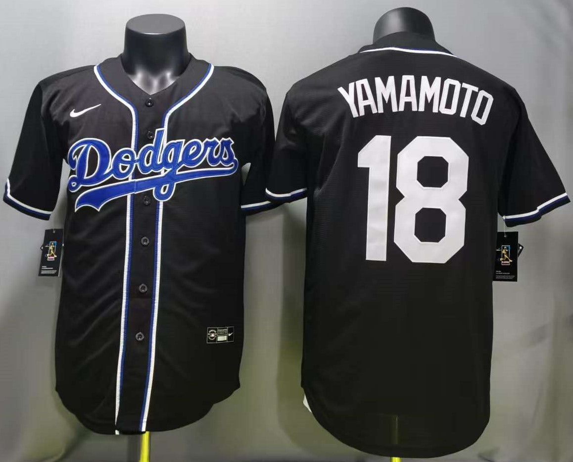 Los Angeles Dodgers - Yamamoto #18 - Azul Sakura