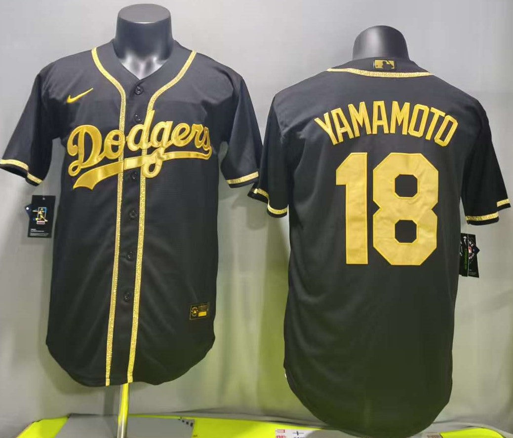 Los Angeles Dodgers - Yamamoto #18 - Gris