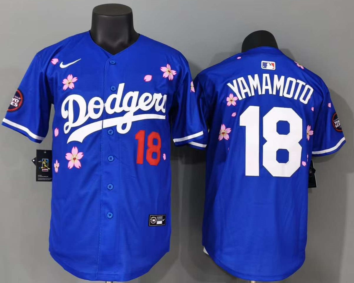 Los Angeles Dodgers - Yamamoto #18 - Blanca