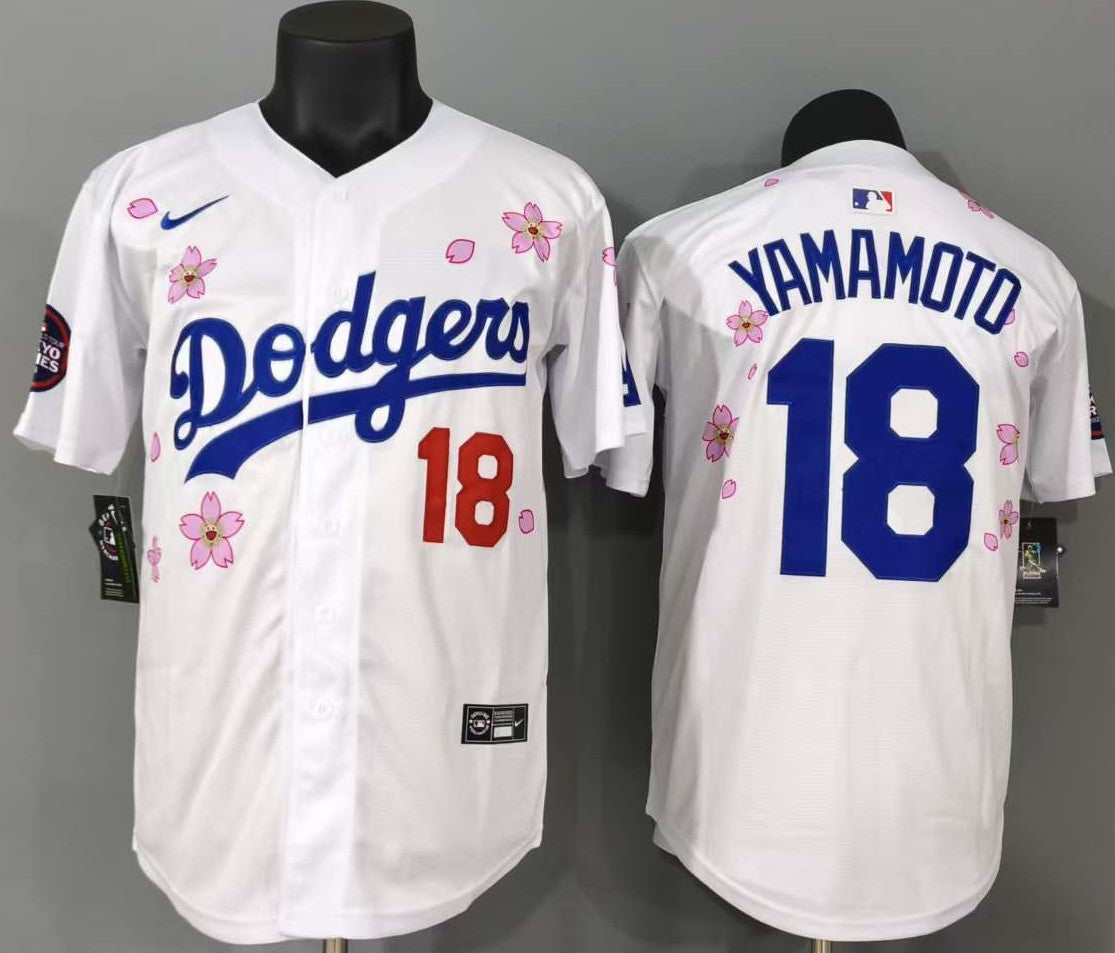 Los Angeles Dodgers - Yamamoto #18 - Azul Royal