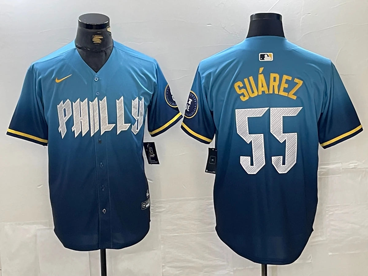 Philadelphia Phillies - Suárez #55 - City Connect Azul