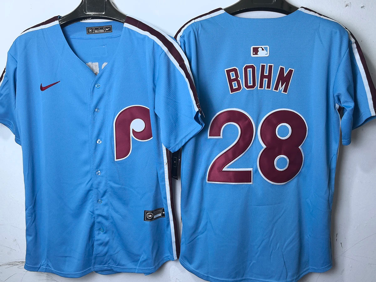 Philadelphia Phillies - Bohm #28 - City Connect Azul