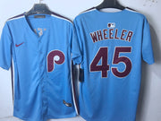 Philadelphia Phillies - Wheeler #45 - City Connect Azul