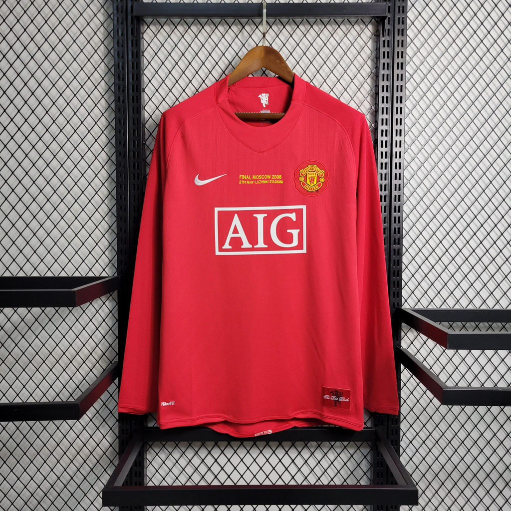 Man United 07/08 - Local - Fan Manga Larga
