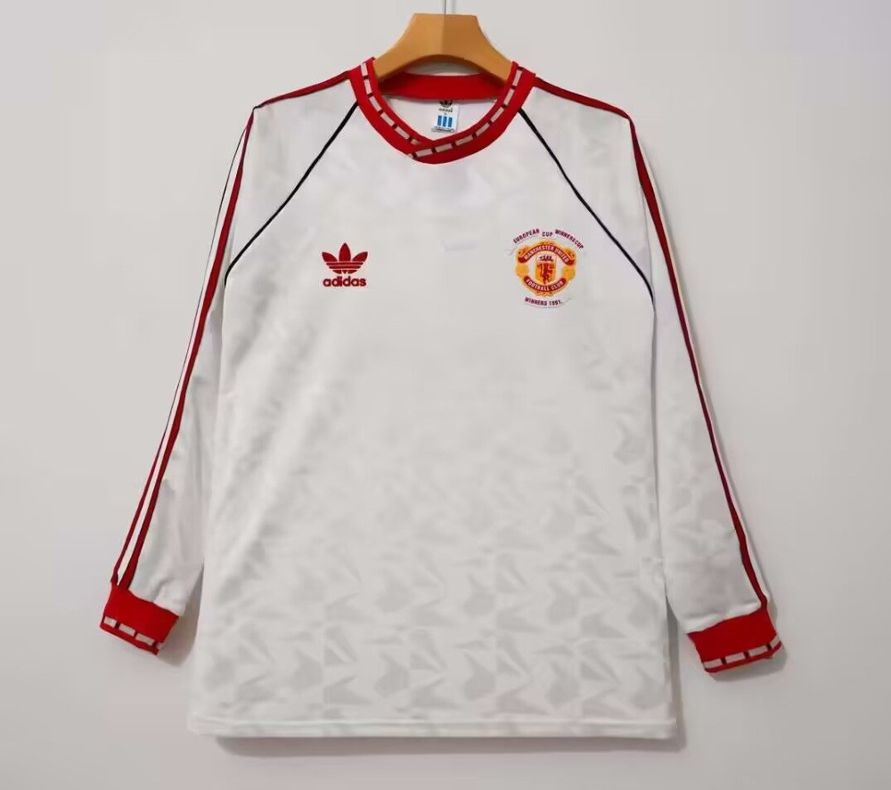 Man United 90/91 - Local - Manga Larga - Retro