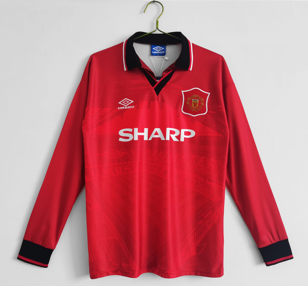 Man United 94/96 - Local - Manga Larga - Retro