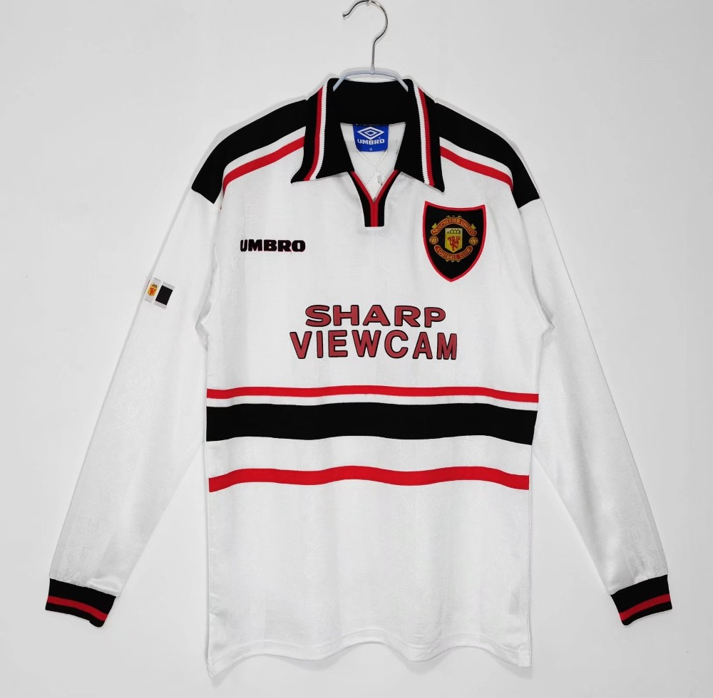 Man United 98/99 - Visita - Manga Larga - Retro